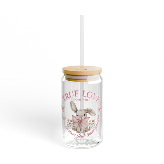 True Love Blooms Sipper Glass - 16oz